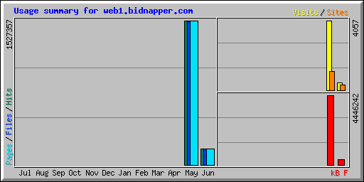 Usage summary for web1.bidnapper.com